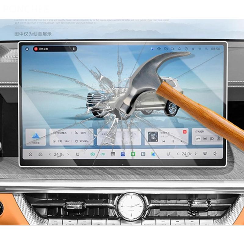 For Tank 500 2022-2026 Tempered Film Screen Center Control Navigation Instrument Film Automobile Modification Supplies