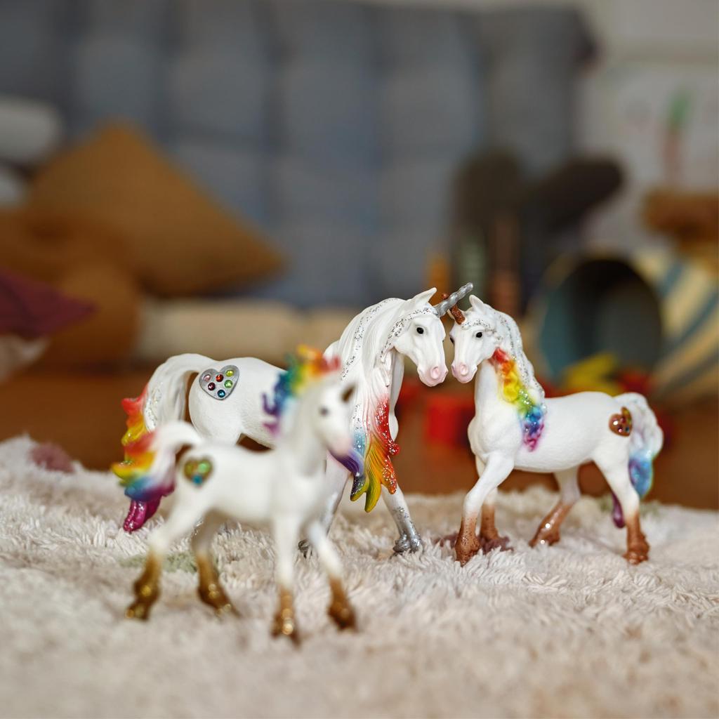 Schleich Bayara Rainbow Unicorn Ages Realistic Fantasy Toy 70727 (Baby) Figure, 5+,
