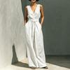 New summer Amazon fashion sleeveless vest casual wide-leg pants two-piece women's clothing