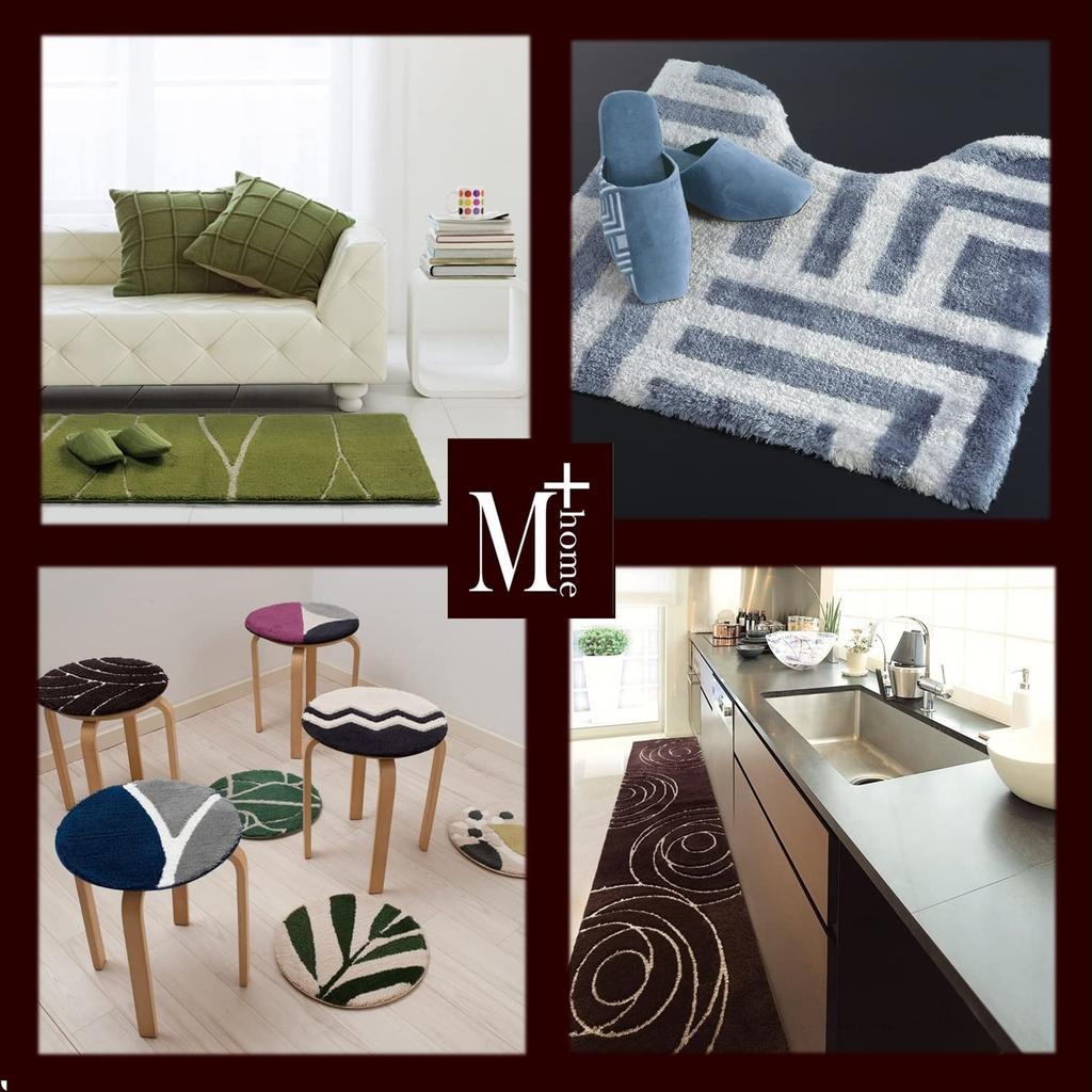 Senko Hudson 2 Entrance Interior 50 X 80 Modern Made In Product 32538 M+home Mat, Mat, Approx. Cm, Gray, Design, Japan, Washable, Number