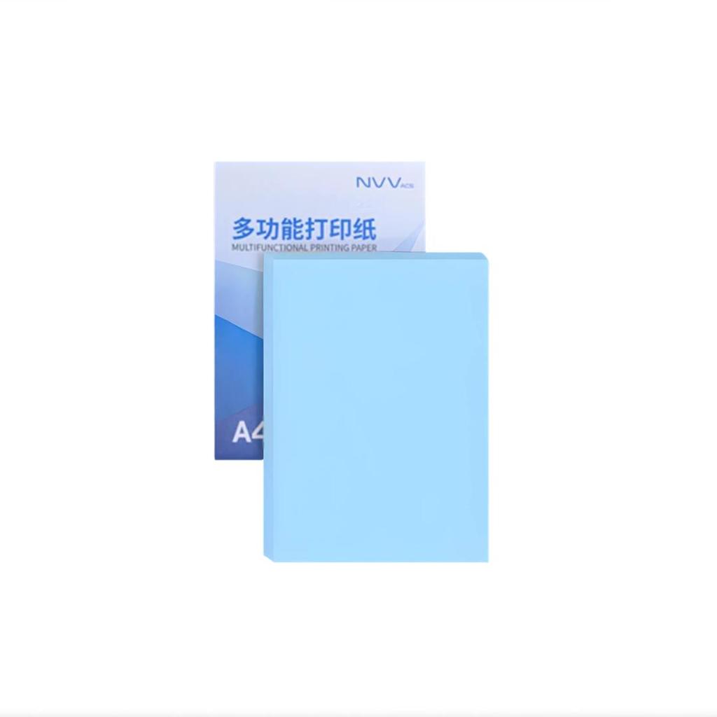 NVV A4 Self-Adhesive Printing Paper, Blue Sticker, Self-Adhesive Paper, Coated Paper, Suitable for Inkjet Printing, A4 Blue, 50 Sheets