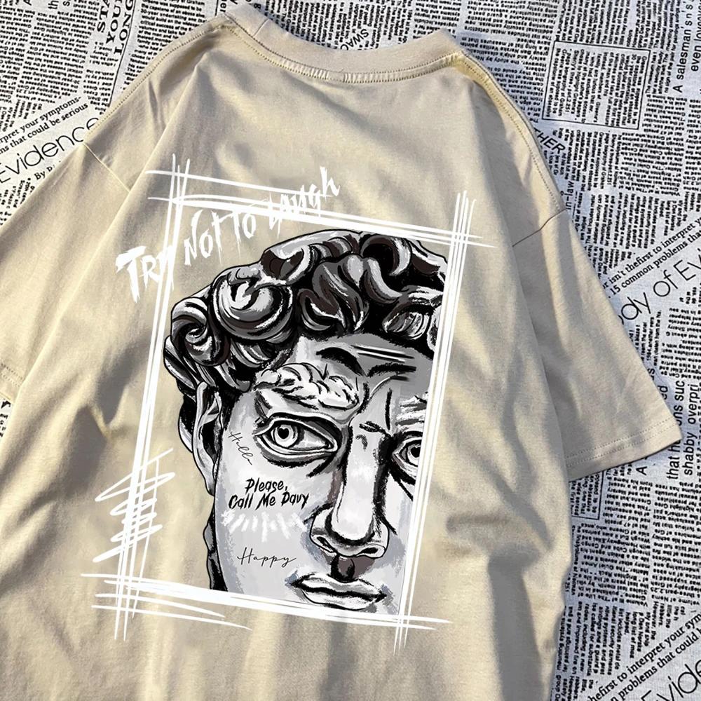 Tay Not To Lauge Art Print Tshirts Men Women Cartoon Cotton T-Shirts Cotton Summer Fashion Tee Clothes Casual O-Neck Tshirt