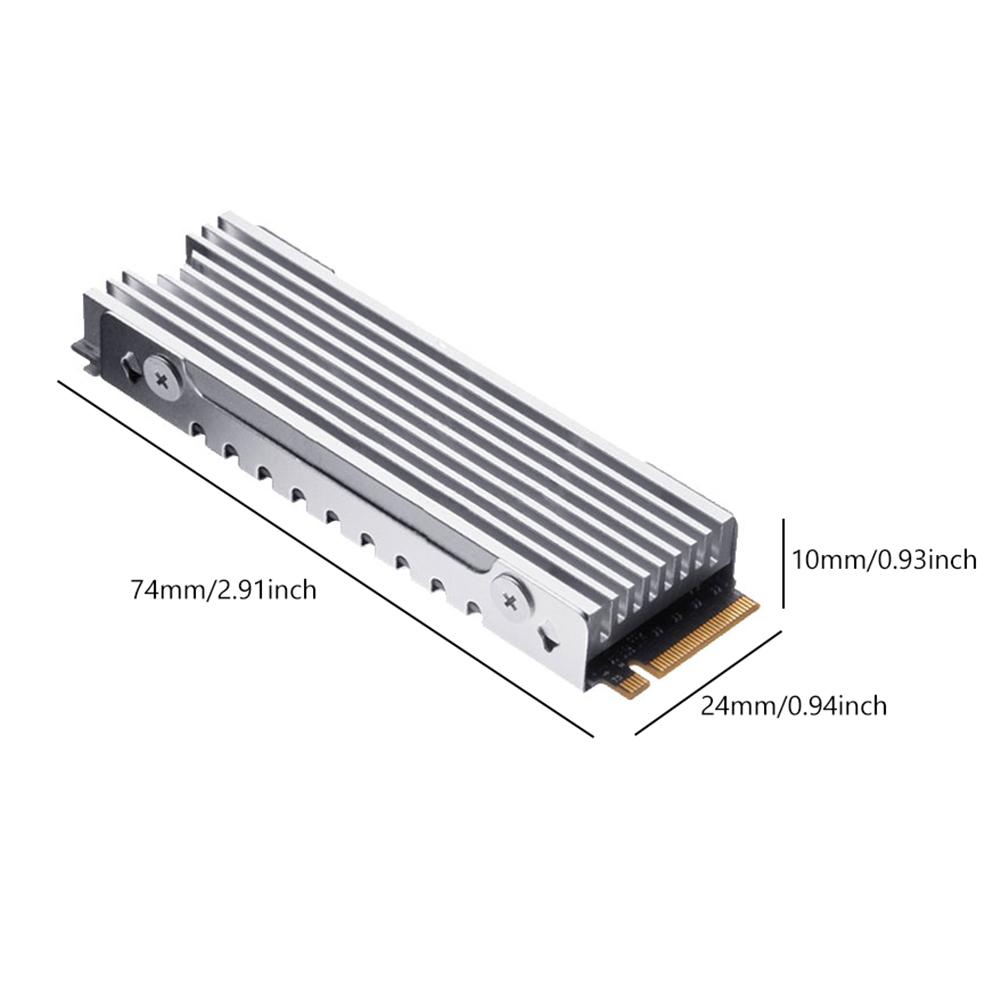 Cooler SSD M.2 2280 NVME NGFF Răcitor de Căldură Radiator Aliaj de Aluminiu Rezistență la Căldură cu Pad Termic din Silicon pentru Consola de Jocuri PS5