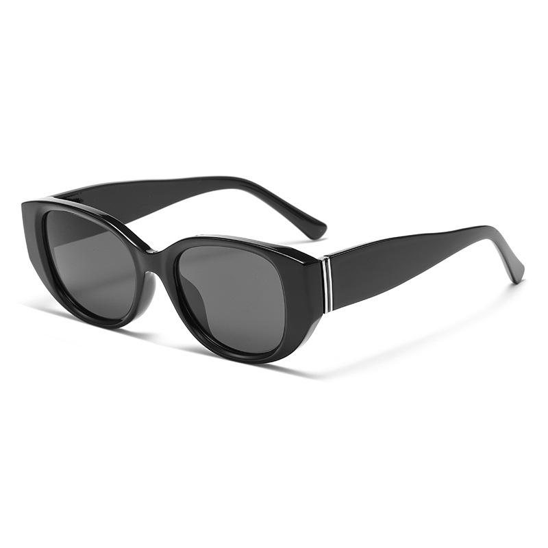 Vintage sun protection sunglasses, wide-leg small-frame square cat-eye sunglasses