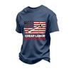 Men's Loose Fit Casual Short Sleeve T-Shirt Labor Day Graphic Print Crew Neck Cotton Blend Top for Everyday Wear