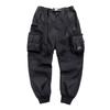 Multi-pockets Ribbons Bandage Tactical Techwear Cargo Pants Mens Harajuku Punk Hip Hop Joggers Pantalons Casual Streetwear