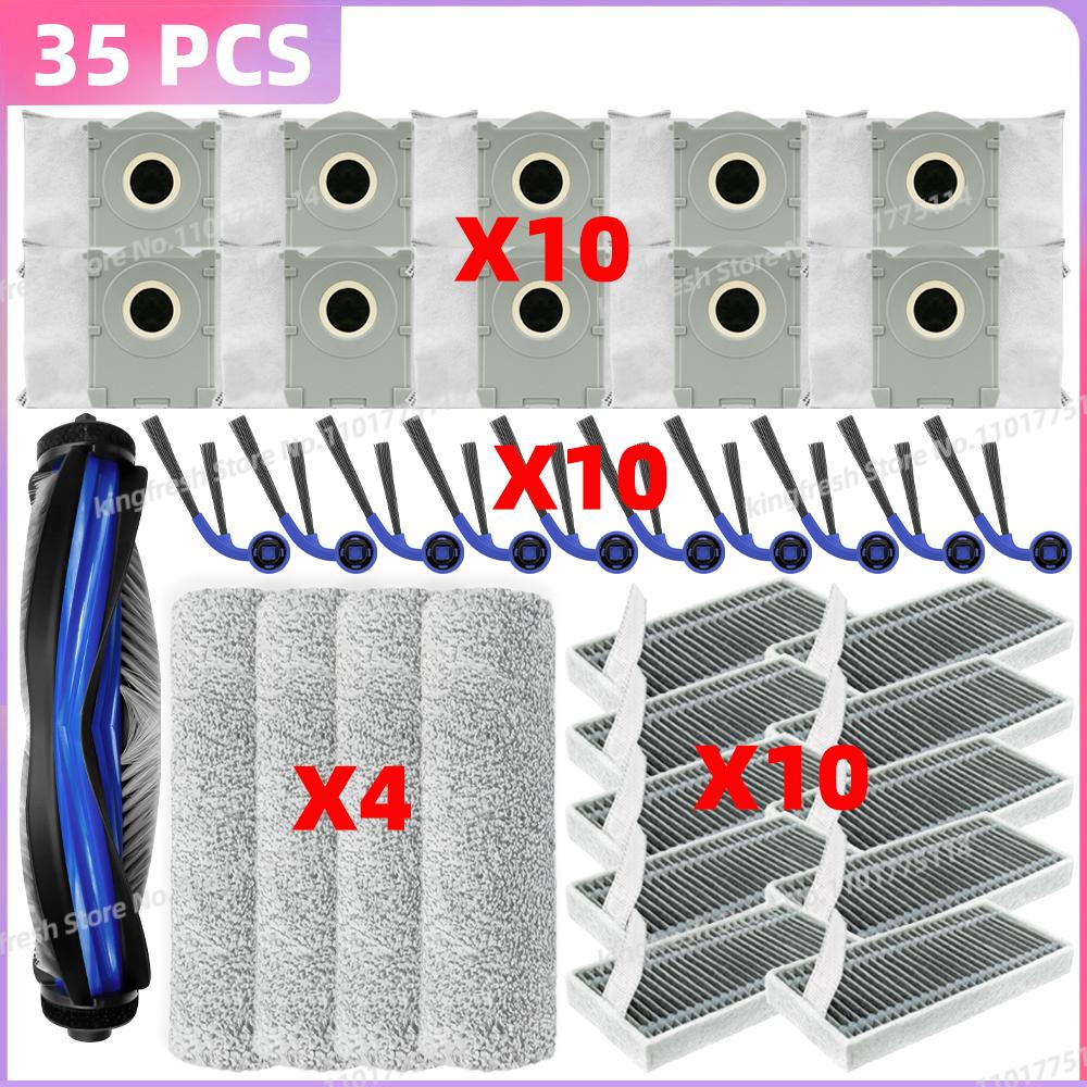 Fit For ( ECOVACS T80 PRO OMNI / T80 OMNI ) Vacuum Parts Main Roller Mop Cloth Side Brush Dust Bag HEPA Filter Accessories
