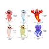 1pc 3D Ocean Cartoon Animal Bookmark  for Gift Teens Boys and Girls Students PVC
