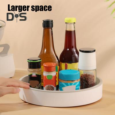 360-Grad drehbarer Lazy Susan-Organizer-Plattenspieler mit großer Kapazität für Gewürze, Make-up-Organizer, Aufbewahrungshalter