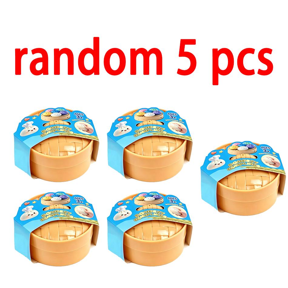 Blind Box Colorful Glitter Dumpling Squishy Relaxing  Antistress Enhance Happiness Rebound Squeeze Reliever Toy