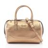 Used Gancini 2WAY Handbag Leather Gold Used Women