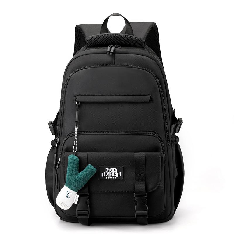 Schoolbag Japanese tooling wind large capacity nylon anti-splashing water junior high school student backpack retro contrasting color travel backpack