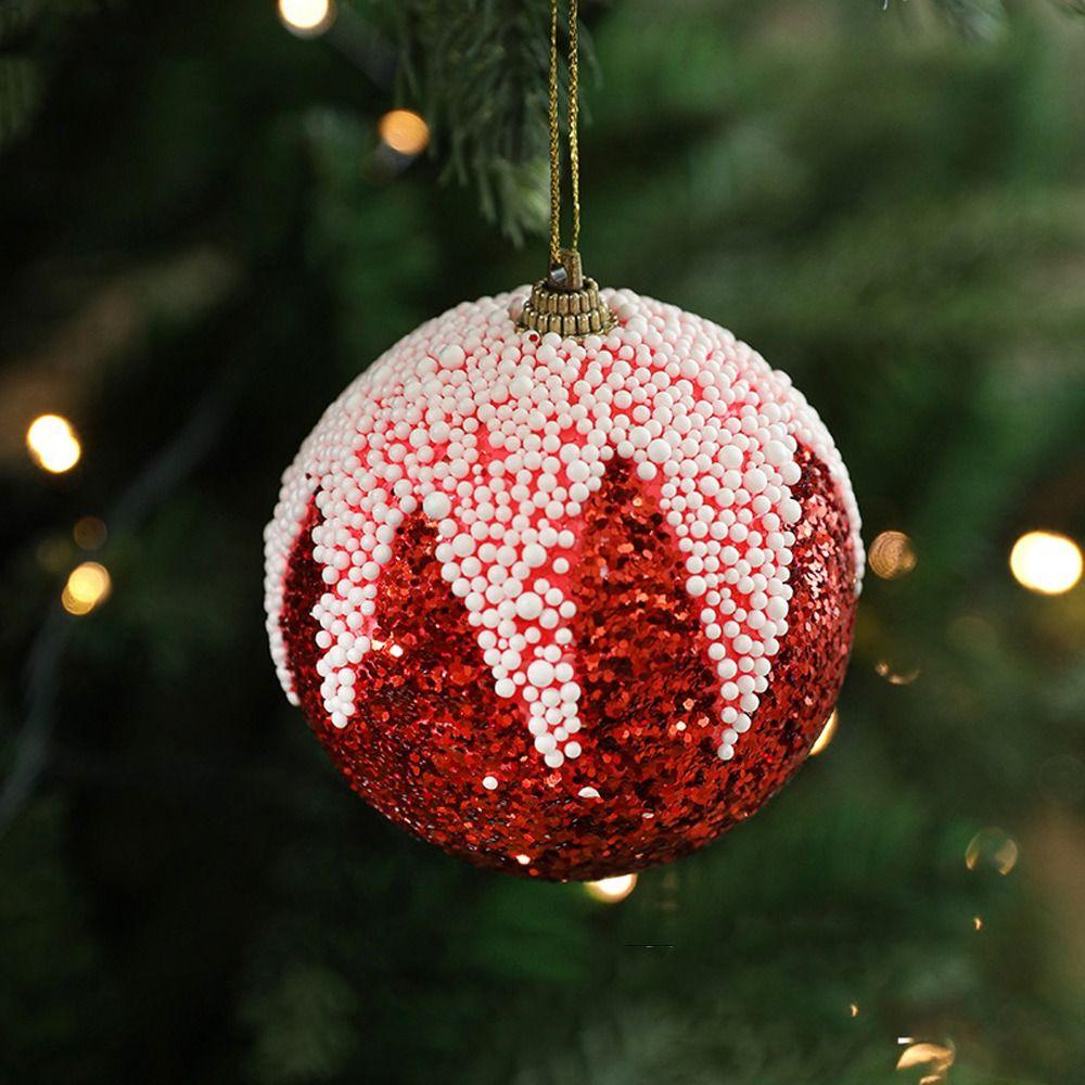 

8cm Christmas Hanging Balls Shatterproof Christmas Tree Ornaments Home Xmas Decor