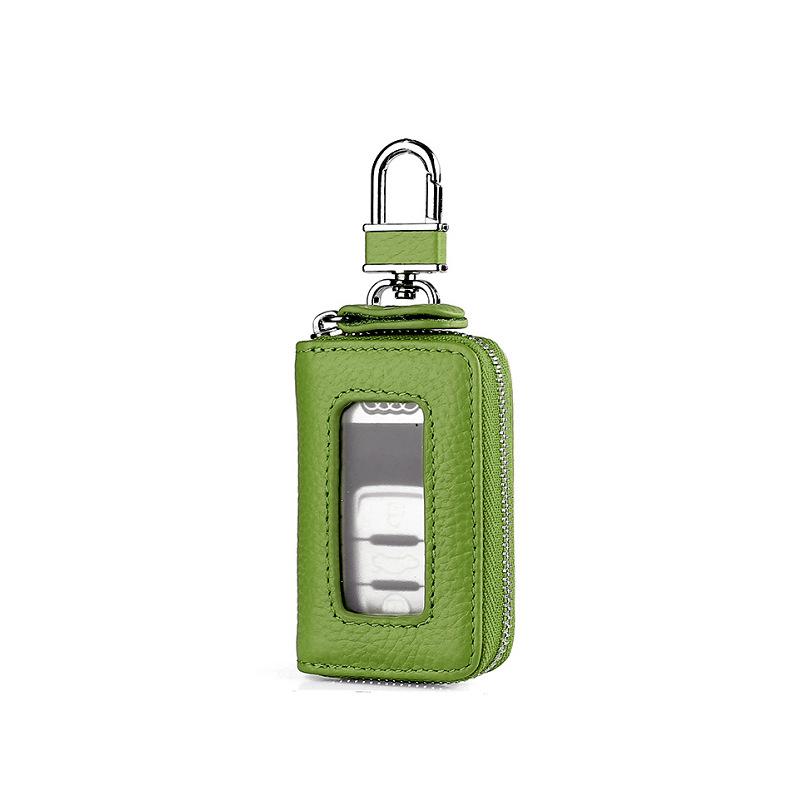 

Ретро брелок-кошелек на молнии сумка-мешок для визуального зеркала, защитная сумка для автомобильного ключа, кожаный держатель для ключей, мини-карманный чехол для автомобильного ключа