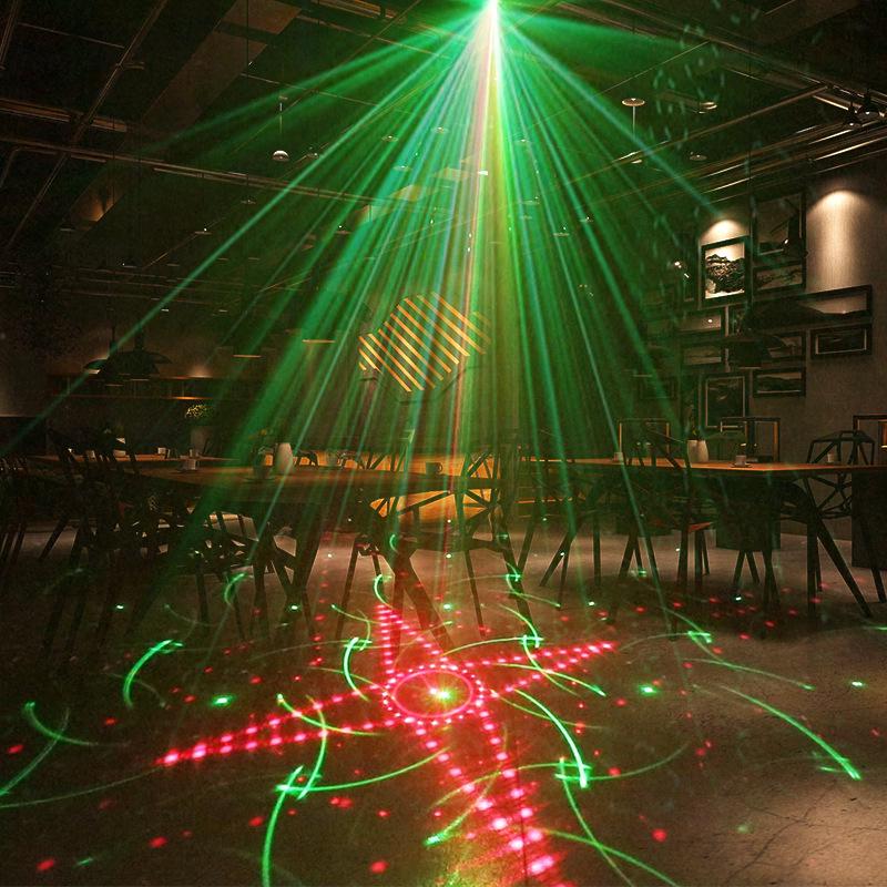 R50 Rechargeable Mini Laser Stage Light - Colorful Strobe for Parties and KTV Atmosphere