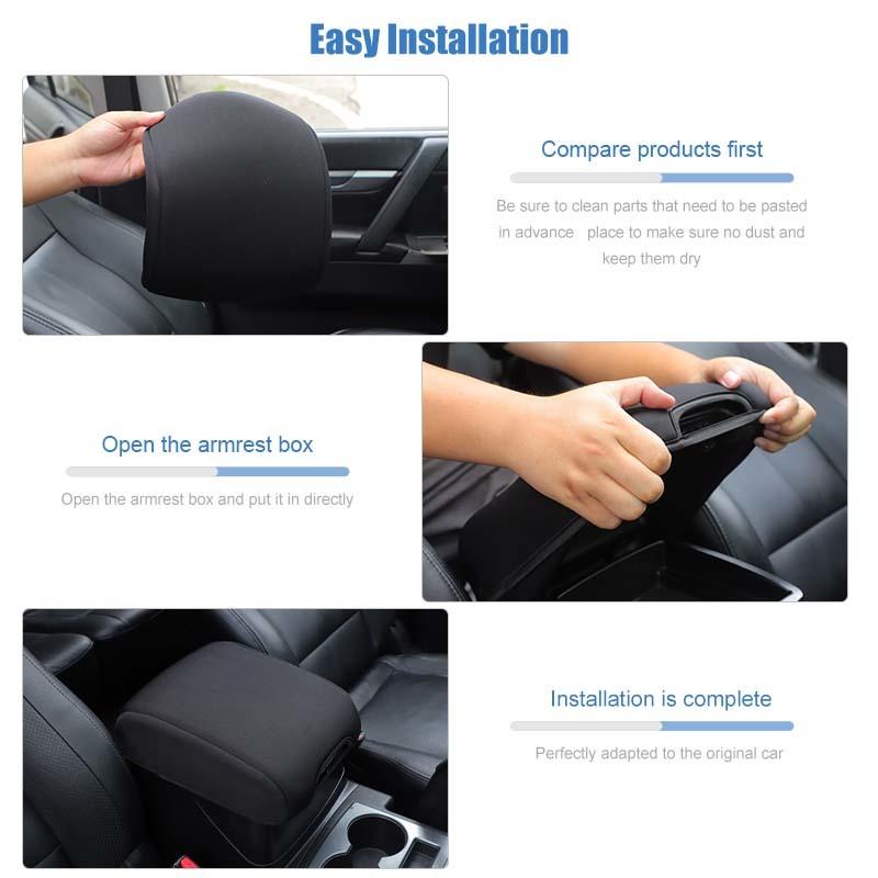 Armrest Protective Cover Anti-Scratch Pad Cover For  Mitsubishi PAJERO 2007-2021 Car Interior Accessories