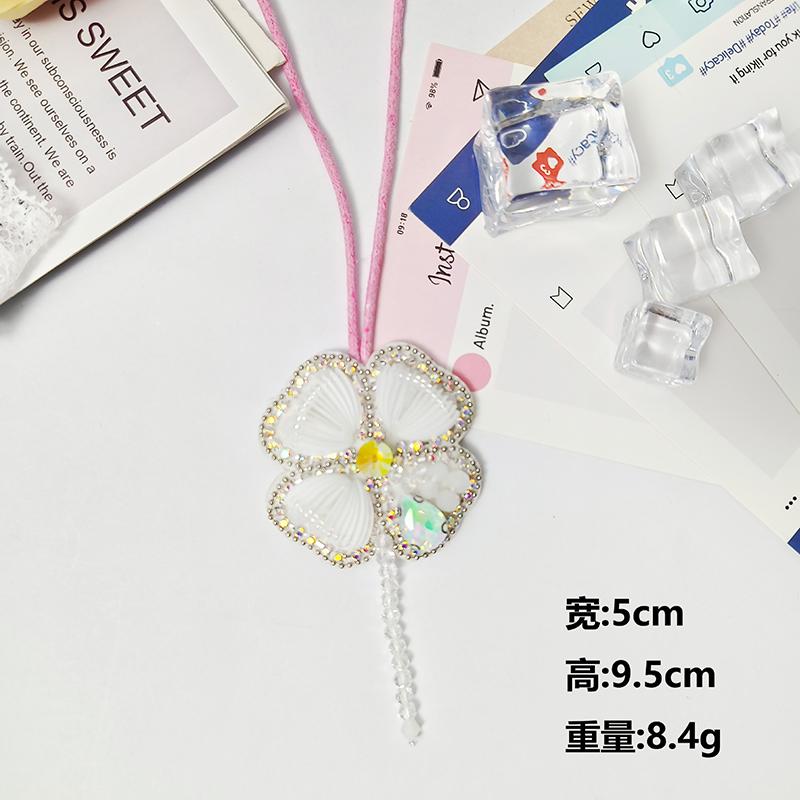 DIY Felt Patch Brooch Pearls Tassels Handmade Rhinestone Beaded Coconut Tree Crystal Bag Lanyard Patch Beading Applique Patch