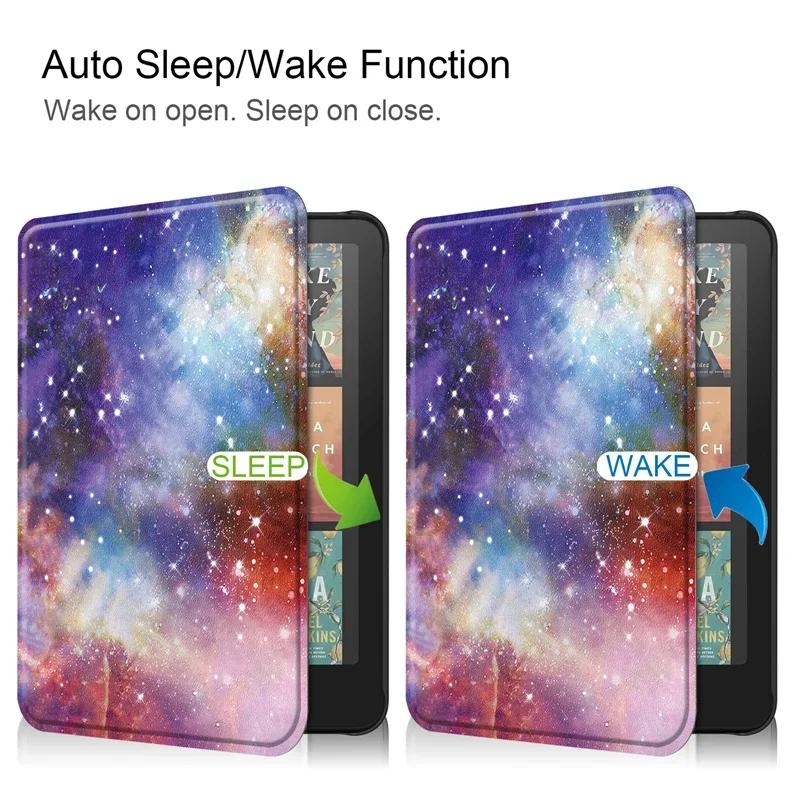 For Kindle Colorsoft Signature Edition 1st Generation Case 7 inch 2025 Leather Case Auto Sleep Cover Paperwhite 12th Gen Funda