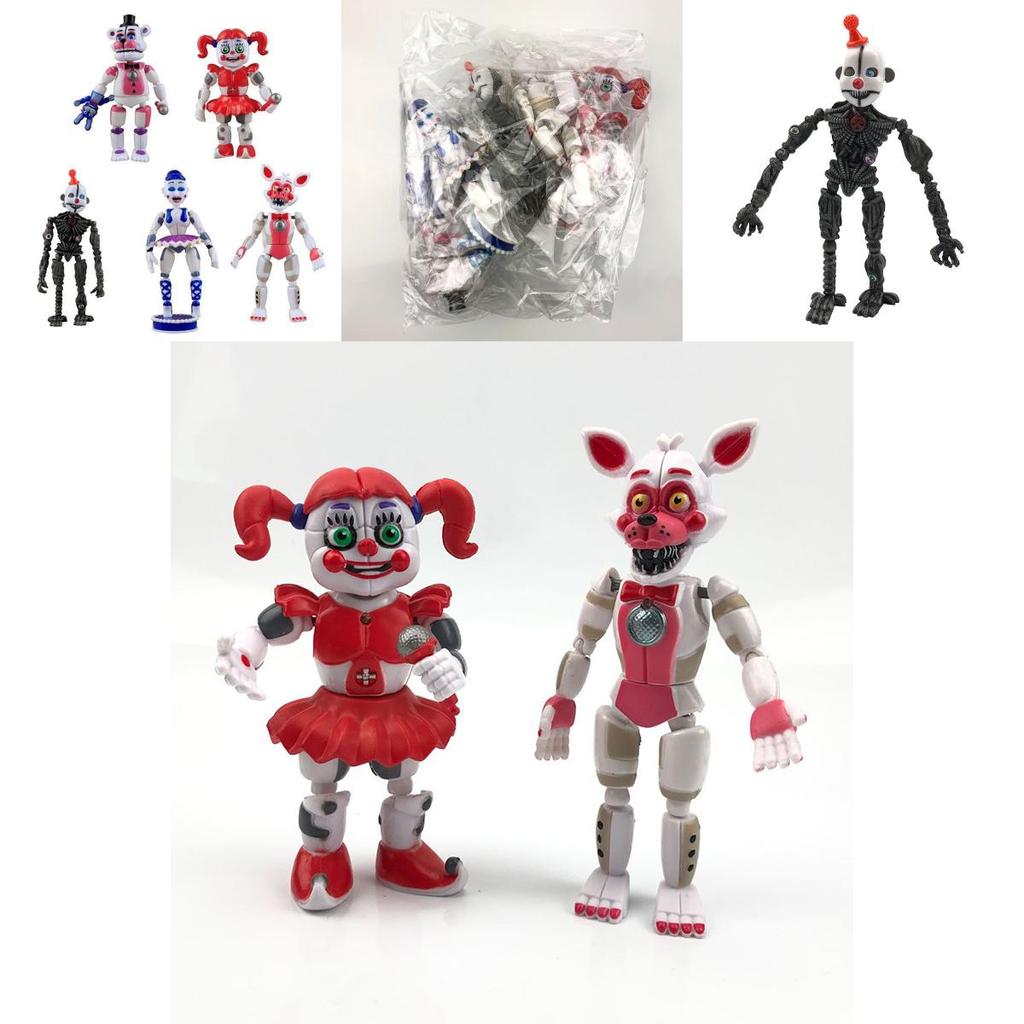 5pcs Fnaf Five Nights At Freddys Light Up Action Figures With Safe Pvc Material Perfect As Kids Gift And Ornament