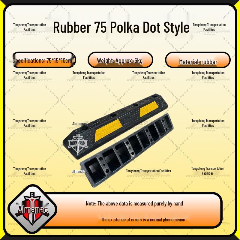Rubber Car Wheel Chock Parking Barrier and Ground Stopper