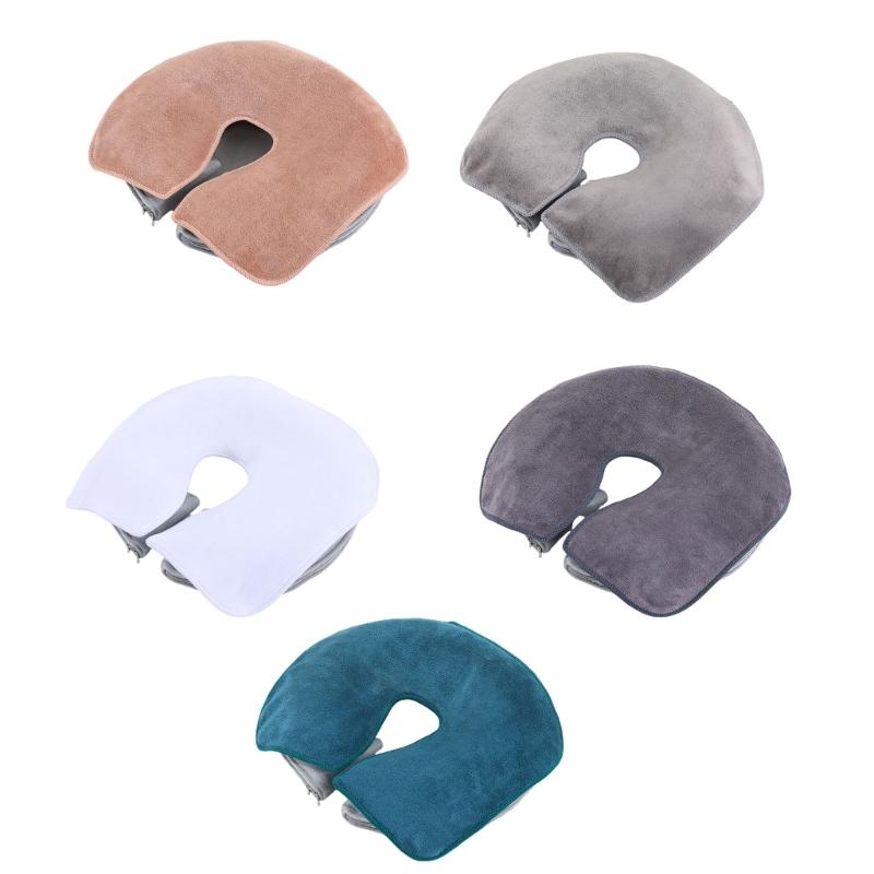Towel Fabric Massage Headrest Cloths, 12-Piece Set Face Cradle Covers Open Center and Bound Edges for Routine Changing and Cleaning
