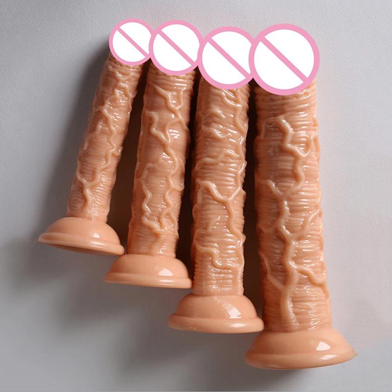 Dildo realist Super Moale Lesbian Strapon Mare Mic Penis Fals Penis Plug Anal Jucării Sexuale Adulte