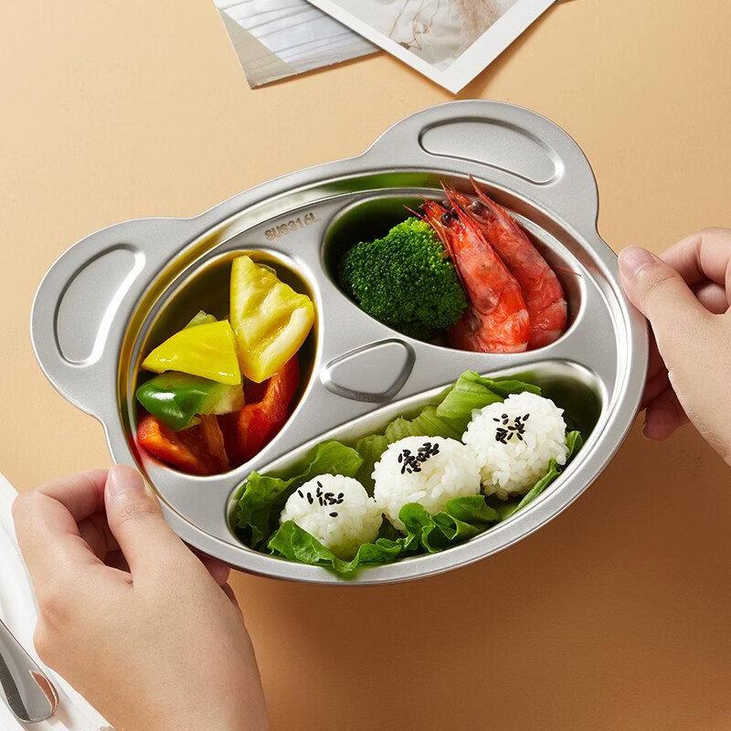 Shengjia 304 Stainless Steel Divided Cartoon Kids' Meal Plate