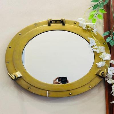 Nautical Aluminium Porthole Mirror Ship Wall Décor for Bathroom, Bedroom Home Decor Housewarming Unique Gift