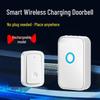Battery-Powered Smart Wireless Doorbell with Receiver, No Plug Required, Long-Range, One-to-One Caller, Cyclic Charging