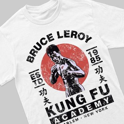 Maglietta da uomo Bruce Leroy Last Dragon, regalo anni '80 e '90, film di karate di Van Damme