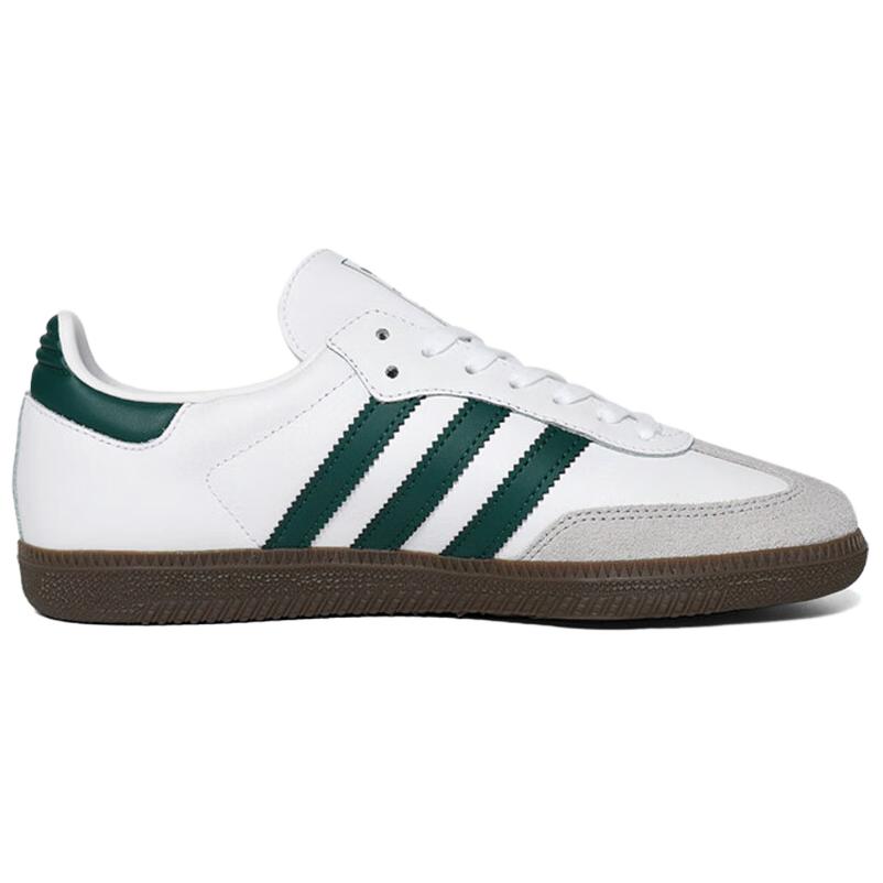 Adidas Samba OG J Cloud White Grün Kinder Sneaker Collegiate-Green Gum JQ2843