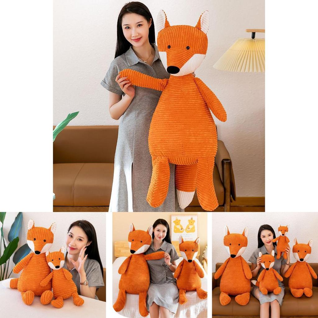 Adorable Plush Fox Toy Soft Cuddly Animal Doll Made Of High Quality Pp Cotton