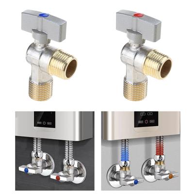 Water Shut Down Valves With Handle Water Flow Control Valves Hot/Cold Water Turn Angle Stop Valves Bathroom Accessroies