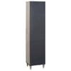 Bathroom Cabinet Gray 38 x 33 x 160 cm Solid Mango Wood