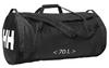 Helly Hansen Duffel 2 Water-Resistant Packable Bag with Optional Backpack Straps, 70-liter (Medium), 990 Black [Parallel Import]