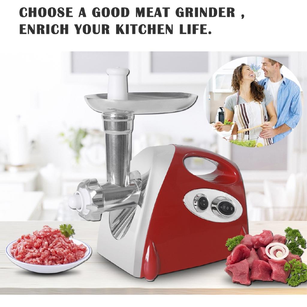 Electric Meat Grinder Mincer Sausage Stuffer Maker Filler Machine Food Processor Meat Slicer for Pie Patty 2800W 220V