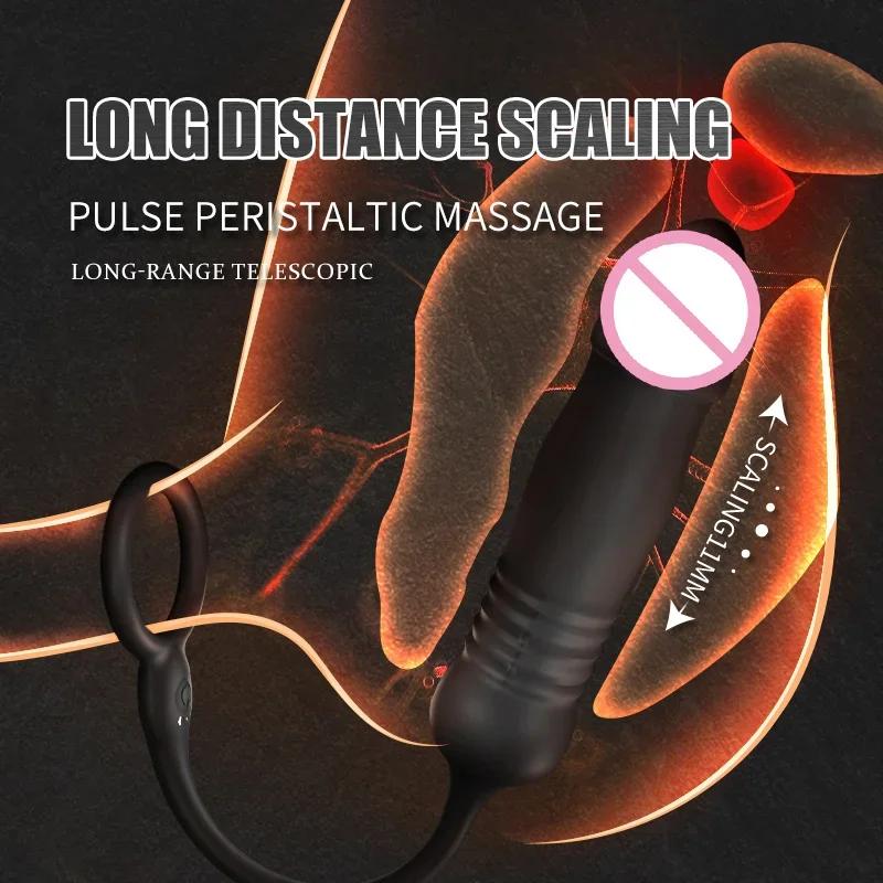 Pocket Pusssy Rings For Man Vibrating Magic Wand Sleeve For Penis Simulators Men Sexy Tools Ass Plug Adult Products God Toys