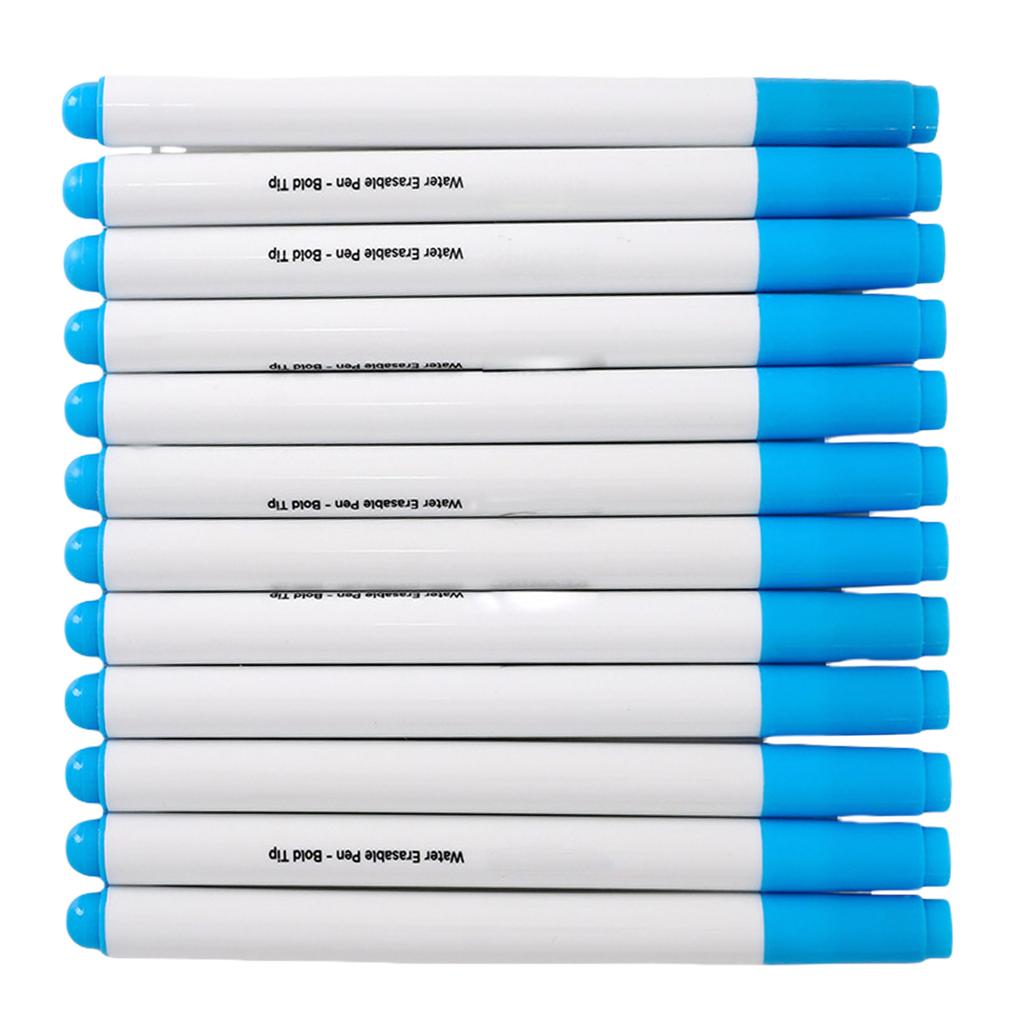 12 Pcs Washable Fabric Markers Erasable Sewing Markers Water Soluble Pen Fabric Marking Pen Sewing Supplies for Quilting