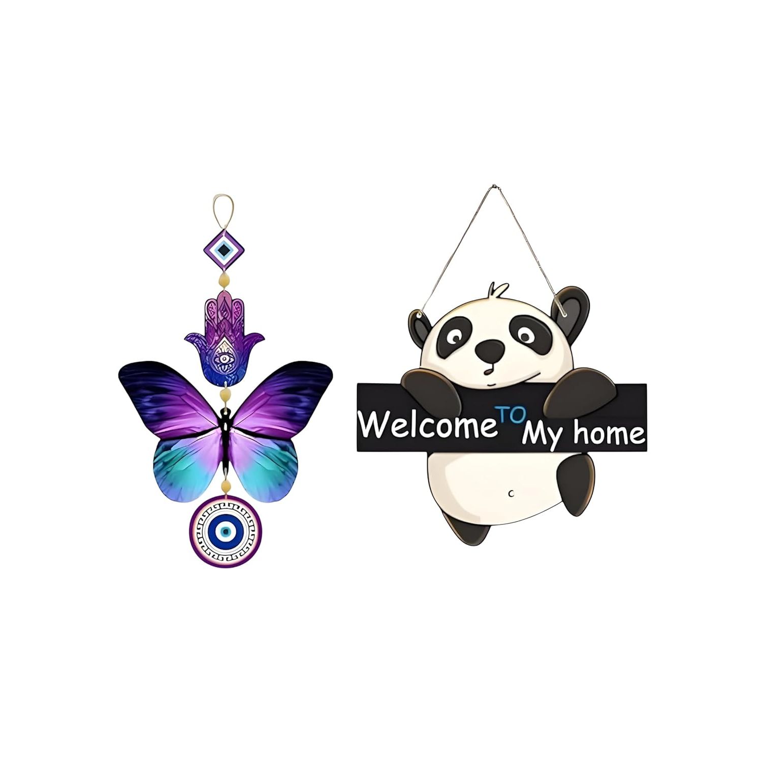 

Wall Art MDF Wooden Hanging for Living Room | Bedroom | Home Decor | Office | Gift | Quotes Items House Decoration (Set Of 2)