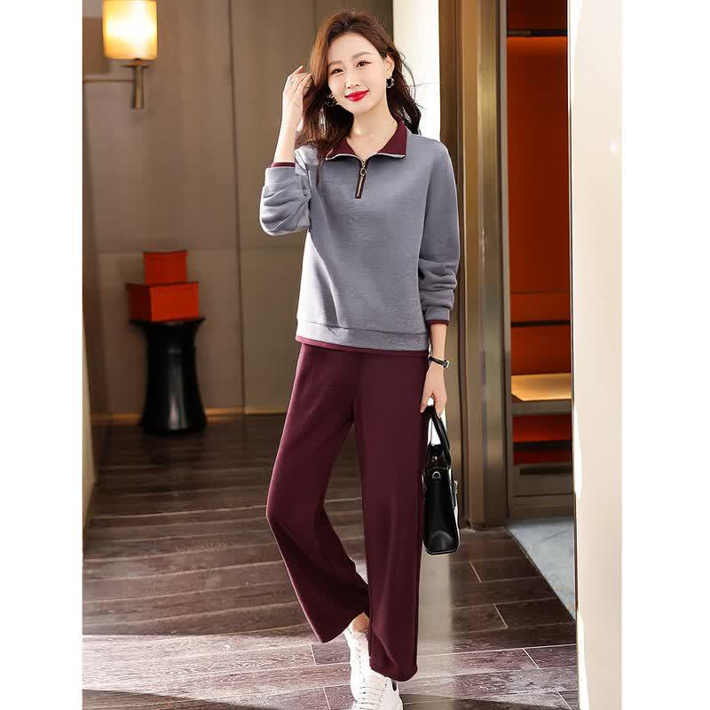 Women's Casual Stand-Collar Tracksuit