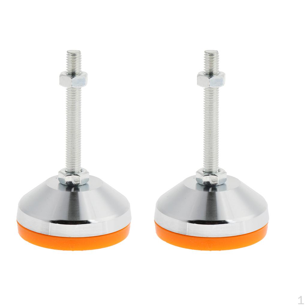 

2 шт. Регулируемые по высоте опорные чашки с выравнивателями, нескользящая основа, резьба M8, 5,5x8,8 см