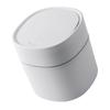 Desktop Trash Can Plastic with Lid Mini Small for Dining Table Desk Home Office for Clutter Storage