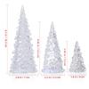 3pcs Glowing Christmas Tree Led Acrylic Light Christmas Tree Colorful Home Party Decoration Night Light For Hotel Mall Gathering