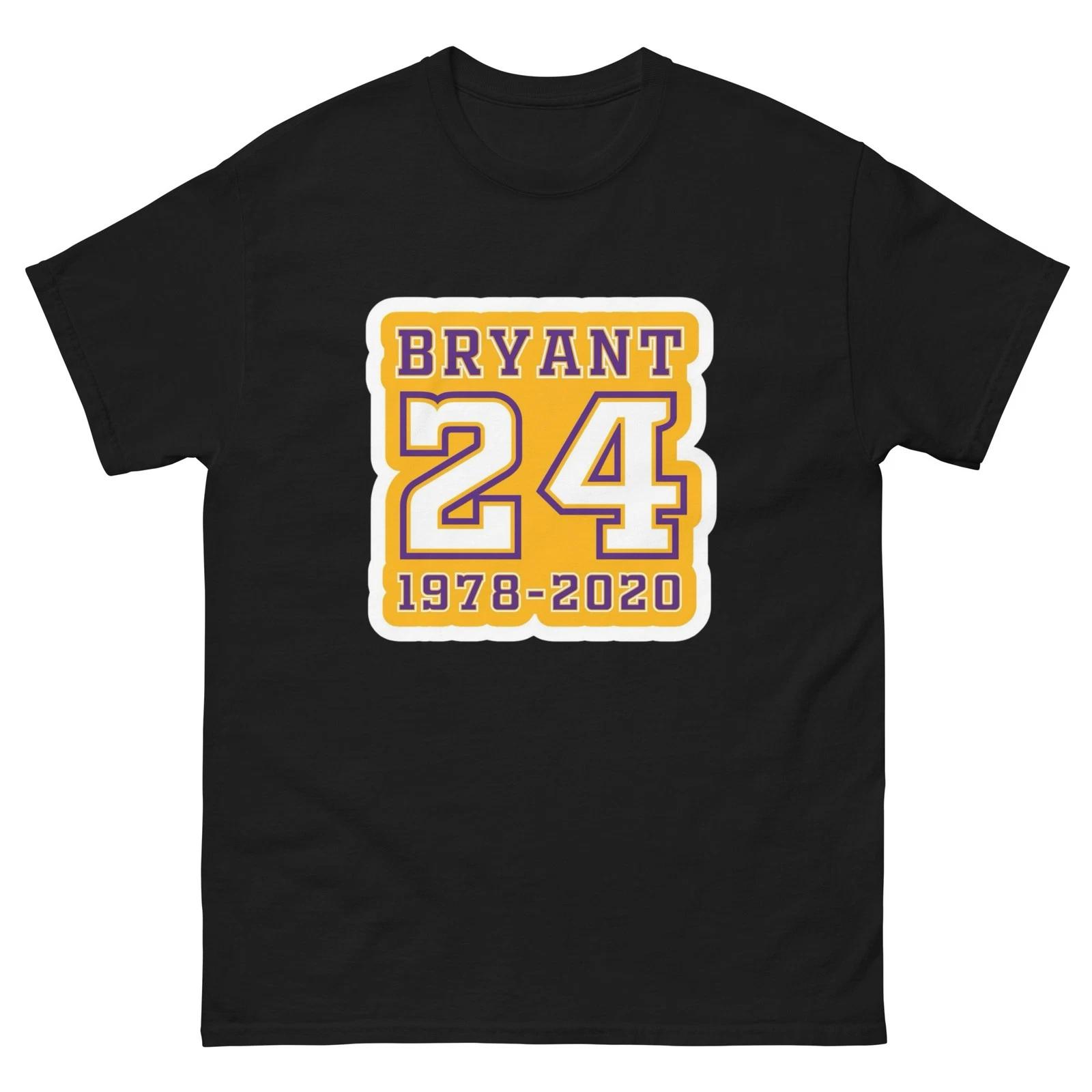 Kobe Bryant 24 Tribute T-Shirt 1978-2020 Lakers Legend Memorial Tee 2XL