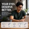 LENSKART BLU | Zero Power Blue Cut Computer Glasses | Anti Glare, Lightweight & Blocks Harmful Rays | Full Rim Square | 100% UV Protected | For M