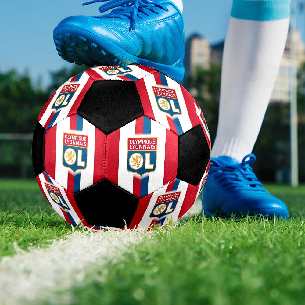 1 Stück OL Größe 5 Fußball PrahaHallenfußball Ball Bunt Alle Altersgruppen Maschinengenäht PVC Wettkampfbereit Langlebig Hoher Rückprall