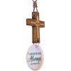 Cross for Car Mirror Hanging - Nativity set - daily bible verse - bible verse car rearview hanging cross ornament - christian gift - New Driver -