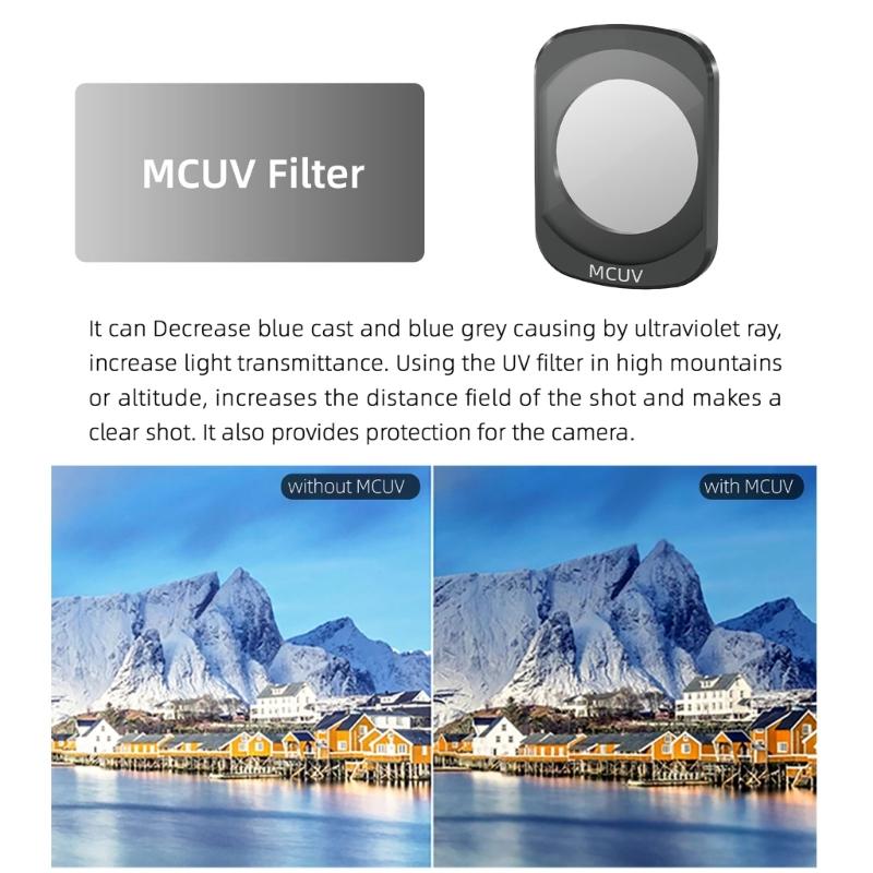 Lens  Filters for Pocket 3 Camera Filter MCUV CPL ND8 ND16 ND32 ND64 Filters Set for Action Camera Access