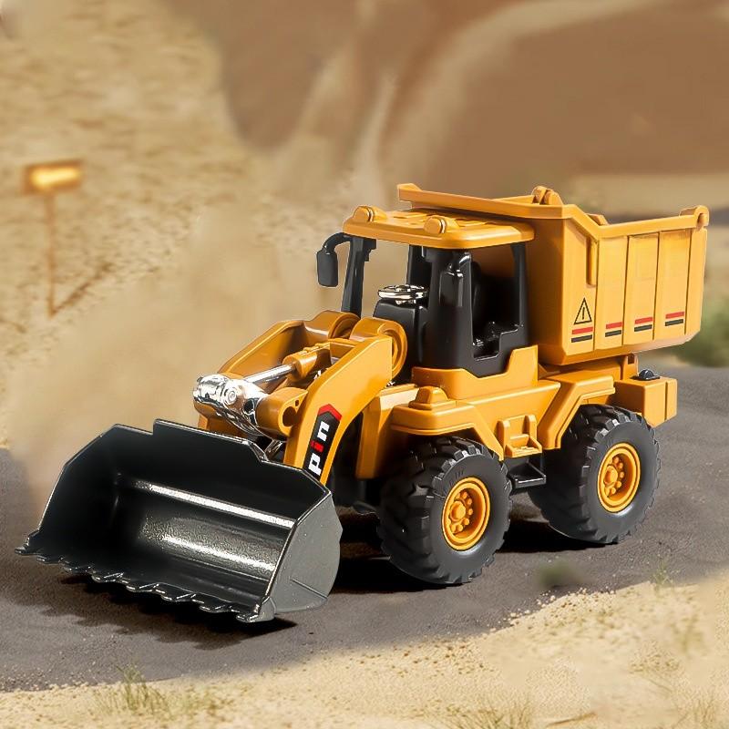Childrens Bulldozer Model With Alloy Scoop And Inertia Drive For Kids Play And Handeye Coordination Development