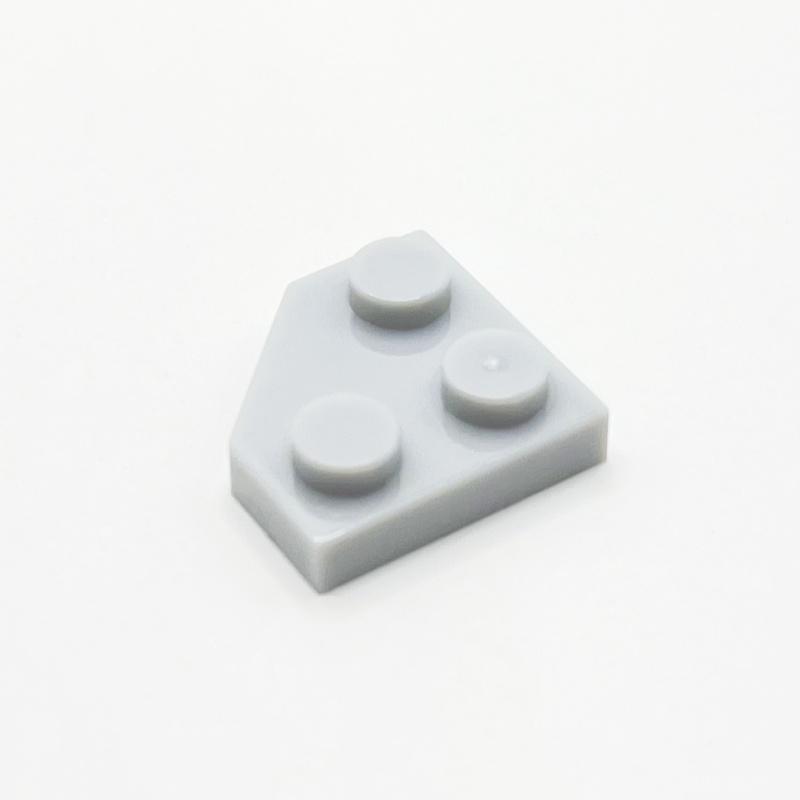 

Lot 26601 Wedge Plate 2x2 Cut Corner Building Block Toy Compatible Accessories DIY MOC High-tech Gift 50PCS світло-сірого кольору